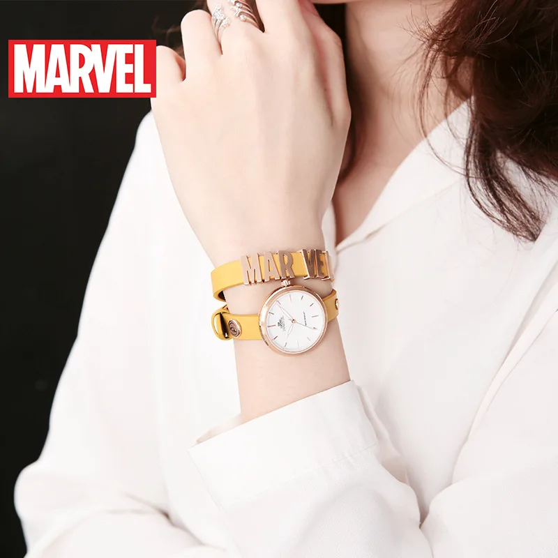 Disney Marvel Quartz wristwatch Marvel Captain Watch Fashion Trend Marvel Hero Bracelet Watch ladies watch Water Resistant 3Bar