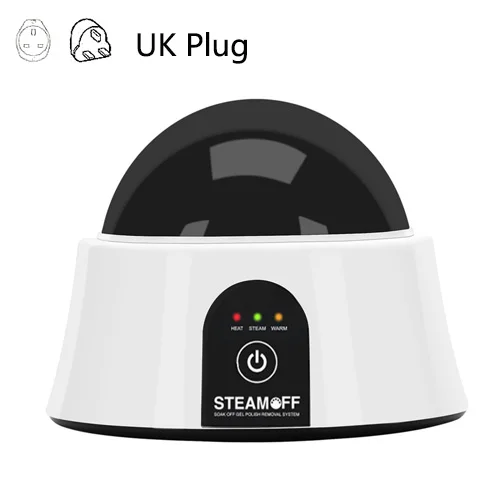 UK PLUG Обновленная Паровая машина для удаления ногтей с гелем портативный Электрический аппарат для пароварки ногтей с кутикулой ложка-толкатель инструменты для гель-лака акрил - Цвет: UK PLUG