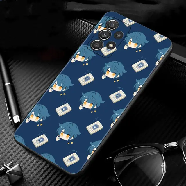 Cartoon Genshin Impact Case For Samsung Galaxy A51 A71 A41 A31 A11 A01 A72 A52 A42 A32 A22 A21s A02s A12 A02 Phone Shell Capa B08