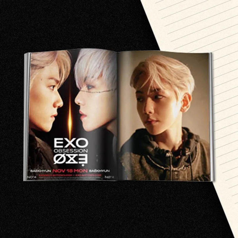 EXO аблум OBSESSION Мода K-pop EXO мини Фотокнига фото карты вентиляторы коллекция Upplies Канцелярский набор