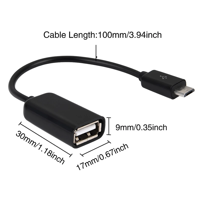 Высококачественный usb конвертер короткий Портативный Micro USB штекер гнездо OTG
