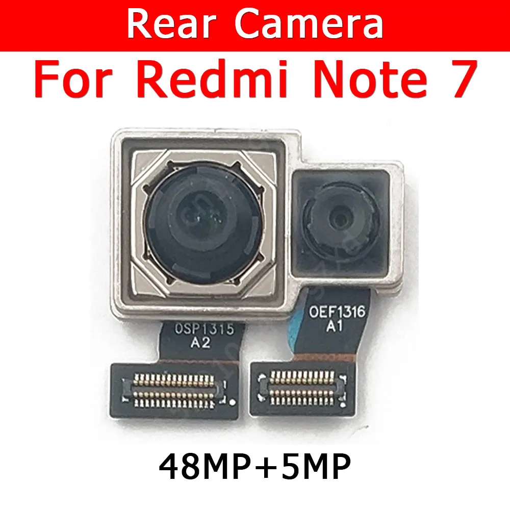 Original cámara trasera para Xiaomi Redmi Nota 7 Note7 volver principal Gran Cámara módulo Flex Cable de reemplazo de espaã a
