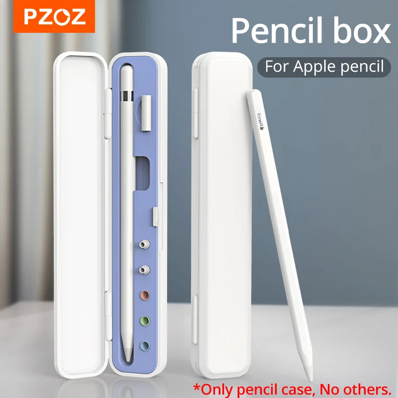 PZOZ-caja de almacenamiento de lápices para Apple, Estuche portátil de cubierta dura portátil para Airpods Air Pods, accesorios para lápiz
