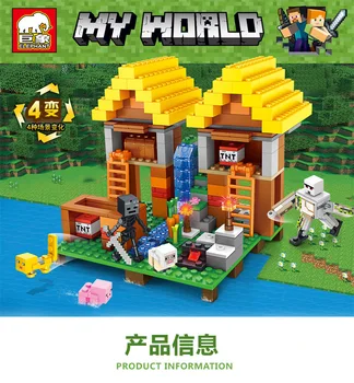 

Citys minecraftinglys Building Blocks Compatible with newinglys Aminal Alex Action Figures Brick Toys Children gift