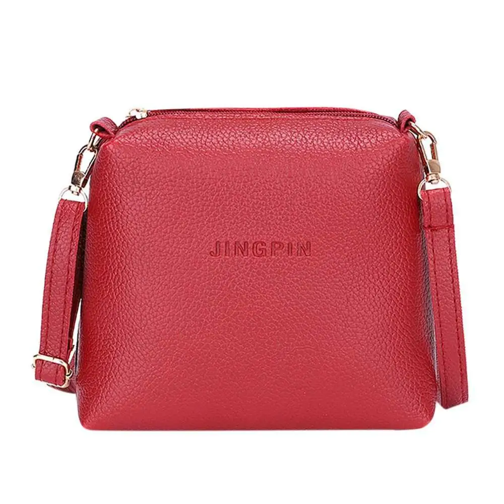 Стильная женская однотонная сумка-мессенджер для телефона из искусственной кожи, сумки на плечо с кисточками, Женские однотонные сумки, повседневные аксессуары - Цвет: Red