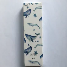 Бумажная Закладка "синий кит"(1 упаковка = 30 штук