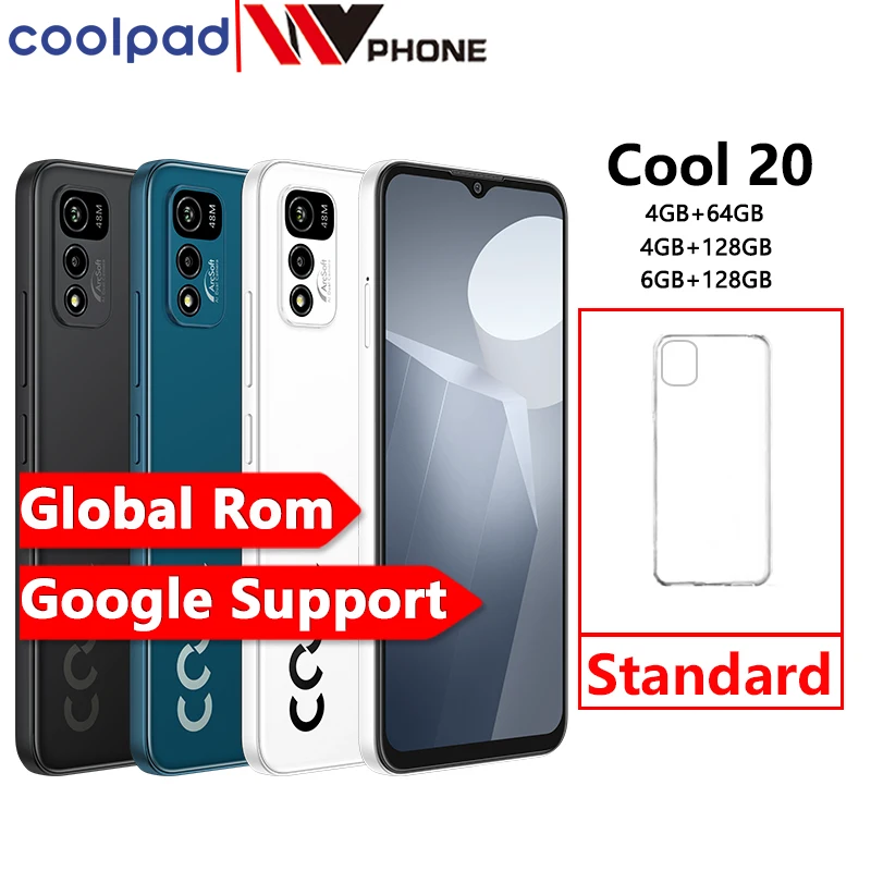 Смартфон Coolpad Cool 20 с глобальной прошивкой 4 ГБ 64 128 Восьмиядерный процессор Helio G80
