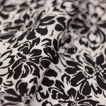 

Customized high-grade flower cotton embossed jacquard fabric fabric dress coat windbreaker diy lace brocade bag
