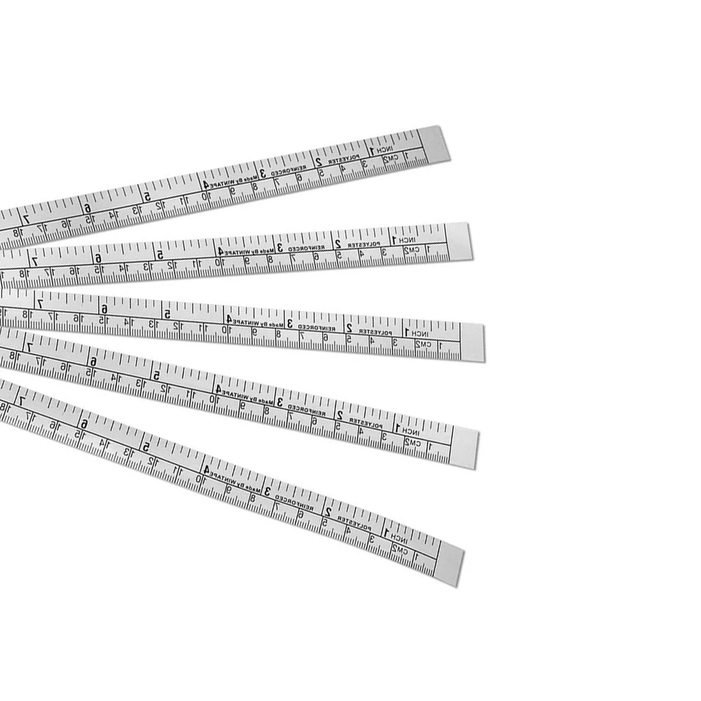 Tape Measure Measuring Tape 5pcs Self Adhesive Measure Tape Metric Inch Measure Tape Sewing Machine Sticker Tool Paper Ruler