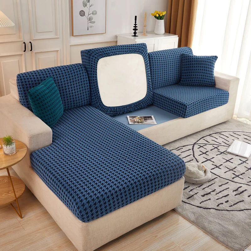  Reyox Fundas de cojín elásticas de jacquard con diamantes para  sofá, fundas individuales, cojines suaves y elásticos ajustables para sofá,  funda de asiento de silla, protector de muebles antideslizante de 37-45