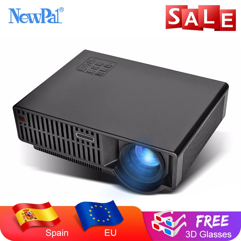 Newpal 3500 люмен светодиодный проектор GP100 до Full HD WiFi Android 4K 3D беспроводные видео