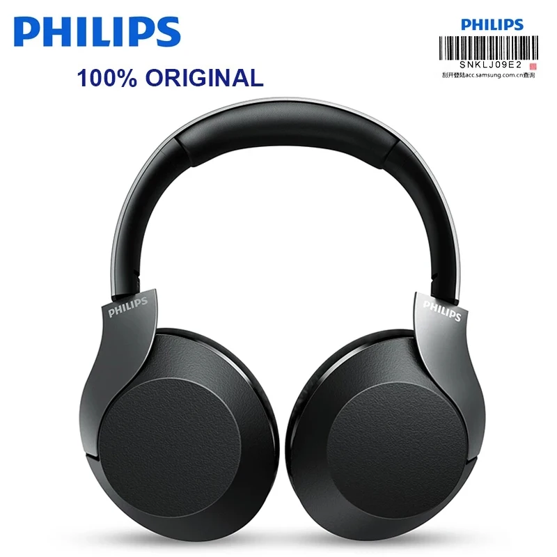 Philips Ph805 Hifi Headset Hires Bluetooth Active Noise Canceling Headphone With Mic Foldable Support Official Test - Earphones & Headphones - AliExpress