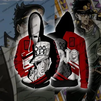 

JOJO'S BIZARRE ADVENTURE Trish Una Hoodies Sweatshirts Cosplay 3D printed cardigan hooded sports sweater jacket Cosplay Costumes