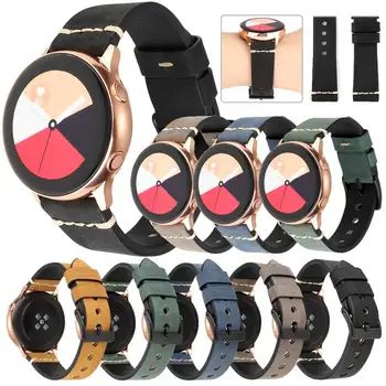 

Replacement Universal 20mm 22mm Quick Release Watch Band For Garmin Vivoactive 3 Belt Leather Watchband For Samsung Gear2 R380