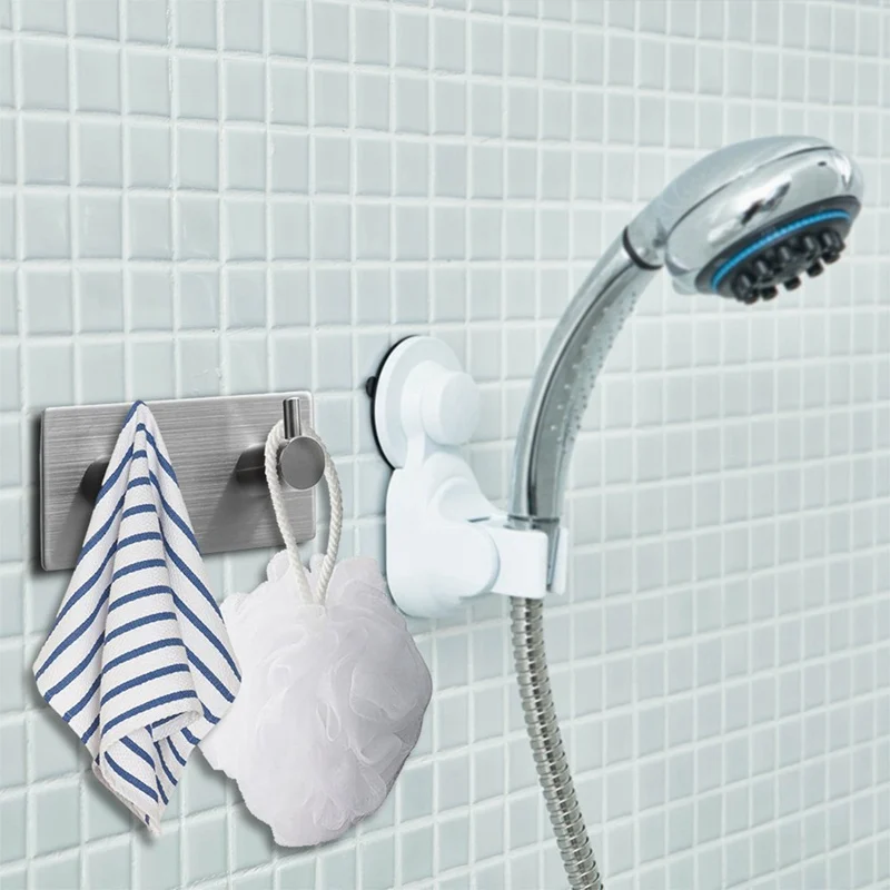 ABUI-Bathroom Robe Towel Hooks,Stainless Steel Peel Stick Hooks 3M Self Adhesive Wall Robe Key Coat Towel Hooks Hanger for Kitch
