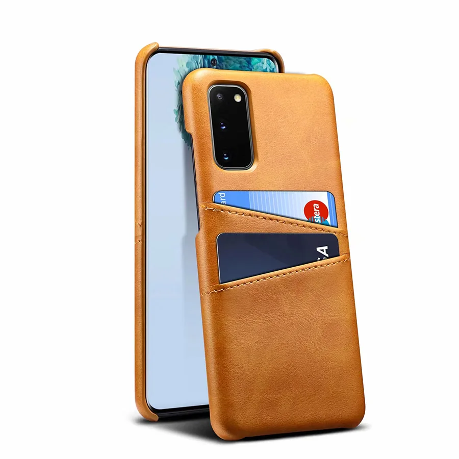 Genuine Real Leather Case For Samsung Galaxy S20 Plus Ultra Retro Vintage Wallet Back Cover Note10 Lite A81 S10 A91 A51 A71 | Мобильные