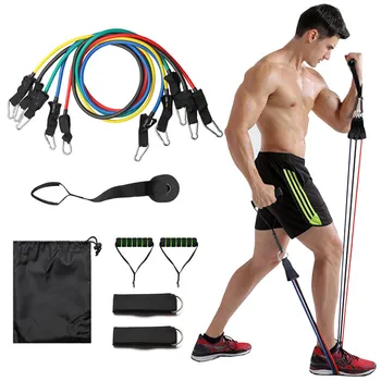 

11pcs/set Pull Rope Fitness Exercises Resistance Bands Latex Tubes Pedal Excerciser Body Training Workout Yoga Dropshipping