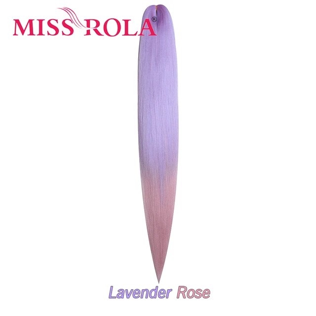 Miss Rola 22 Inch 60G Kanekalon Hair Synthetic Jumbo Braid Yaki Straight Hair Extension Pink Blonde Twist Braid Bulk Wholesale T1B/Burgundy