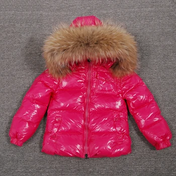 

Girls winter coat jaqueta feminina inverno manteau fille hiver, kids parka with hood down jacket natural raccoon fur snowsuit