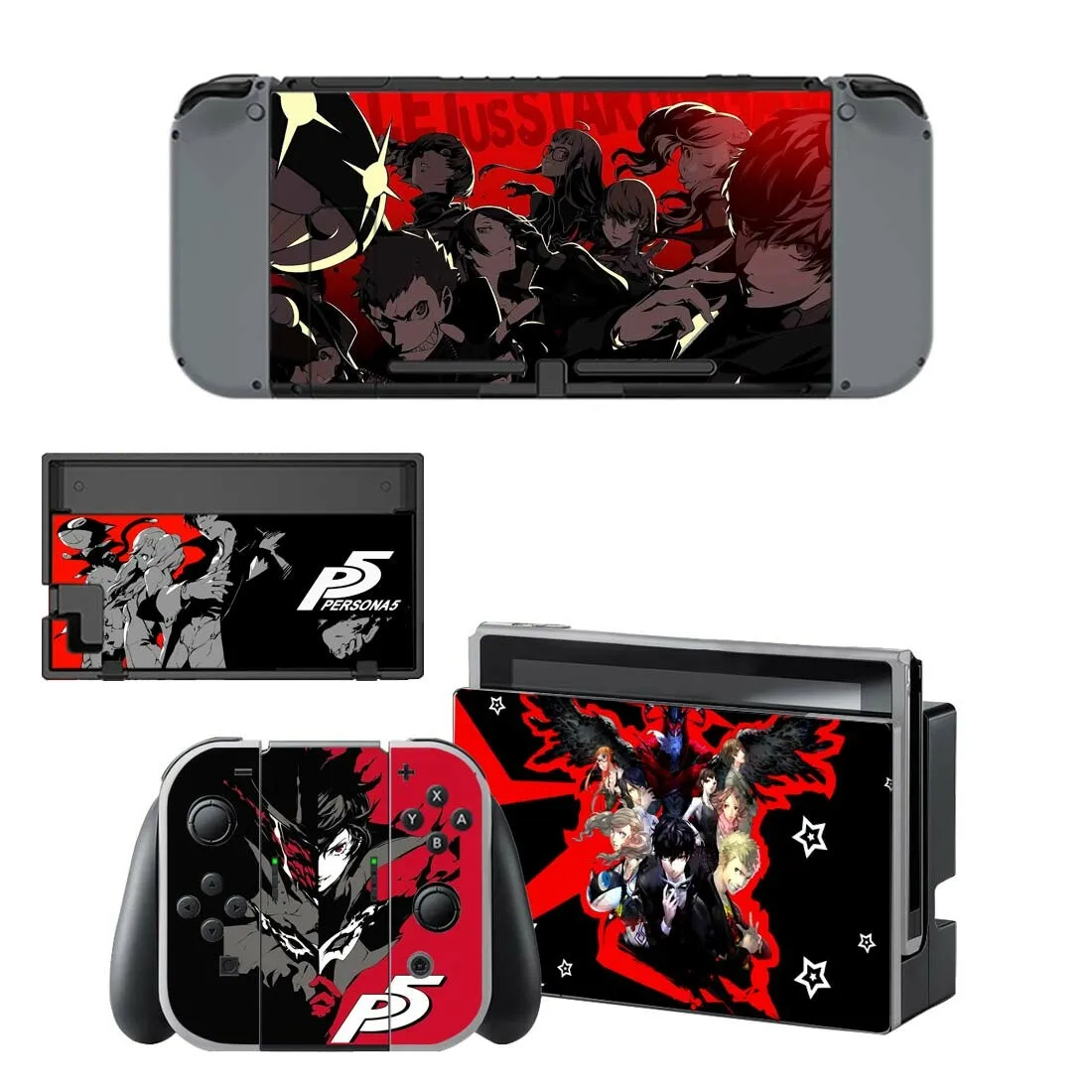 Persona 5 наклейки, Виниловый протектор Наклейка для Nintendo dswitch NS консоли и Joy-con контроллер и док-станция
