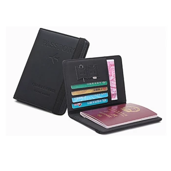 

PU Leather Passport Wallet Case Holder RFID Blocking Travel ID Credit Card Wallet Cover