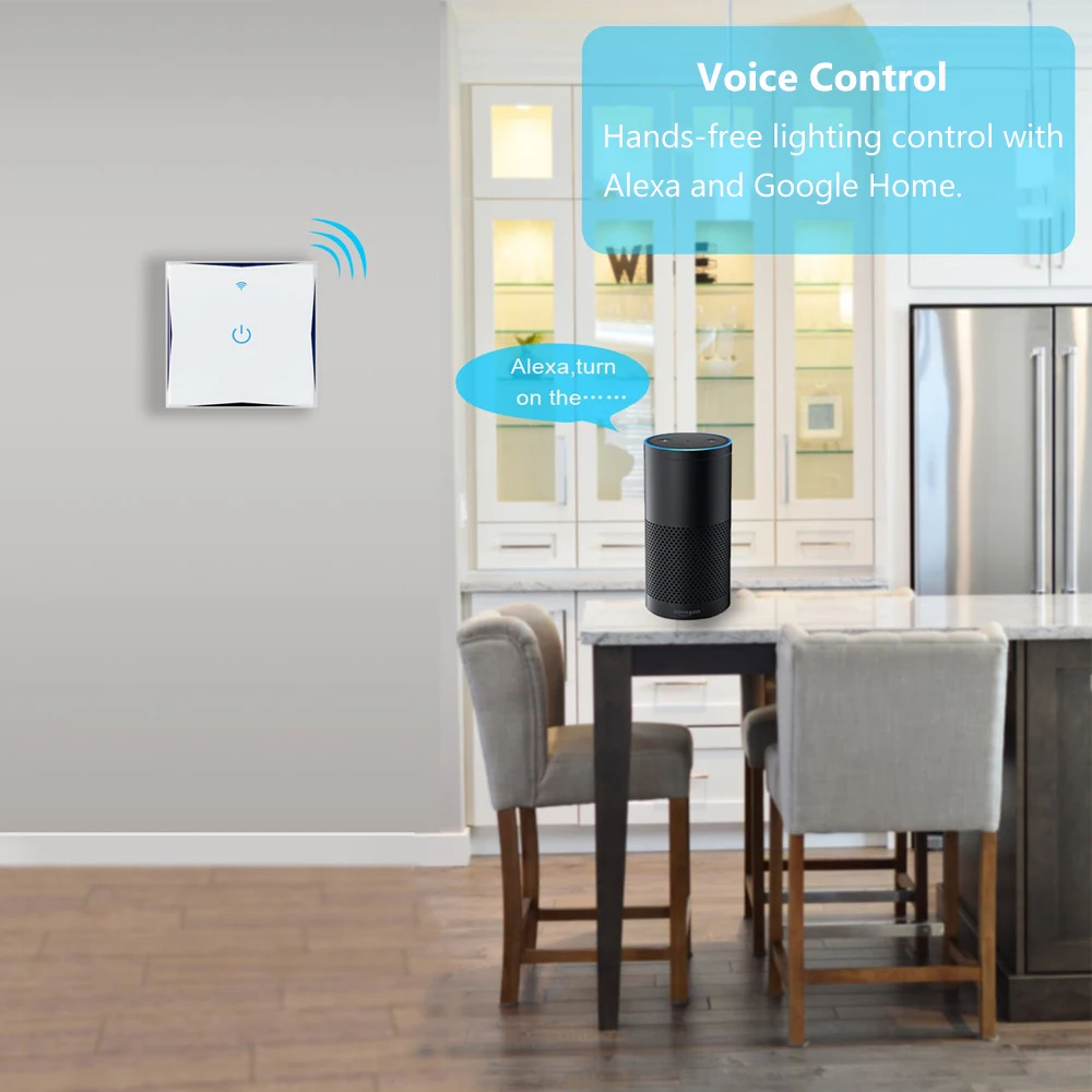 AVATTO Tuya ЕС переключатель Wi-Fi, "Умный" настенный wi-fi-выключатель, Стекло Панель настенный сенсорный выключатель-Сенсор прерыватель 1/2/3 работать с Alexa, Google Home