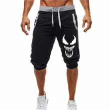 Fashion Brand venom Men Casual Shorts Summer New Male Printing Drawstring Shorts Men's Breathable Comfortable Shorts