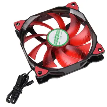 

120*120*25mm 4-LED Light Cooling Fan PC Box Cooler Fan Silent DC 12V 0.3A PC Computer Case Desktop Fans Cooling Systerm 12x12cm