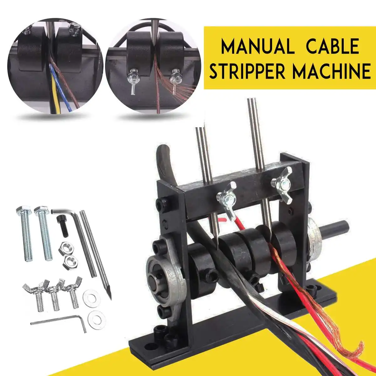 Manual Wire Cable Stripping Peeling Machine Scrap Stripper Metal Recycle Tool 