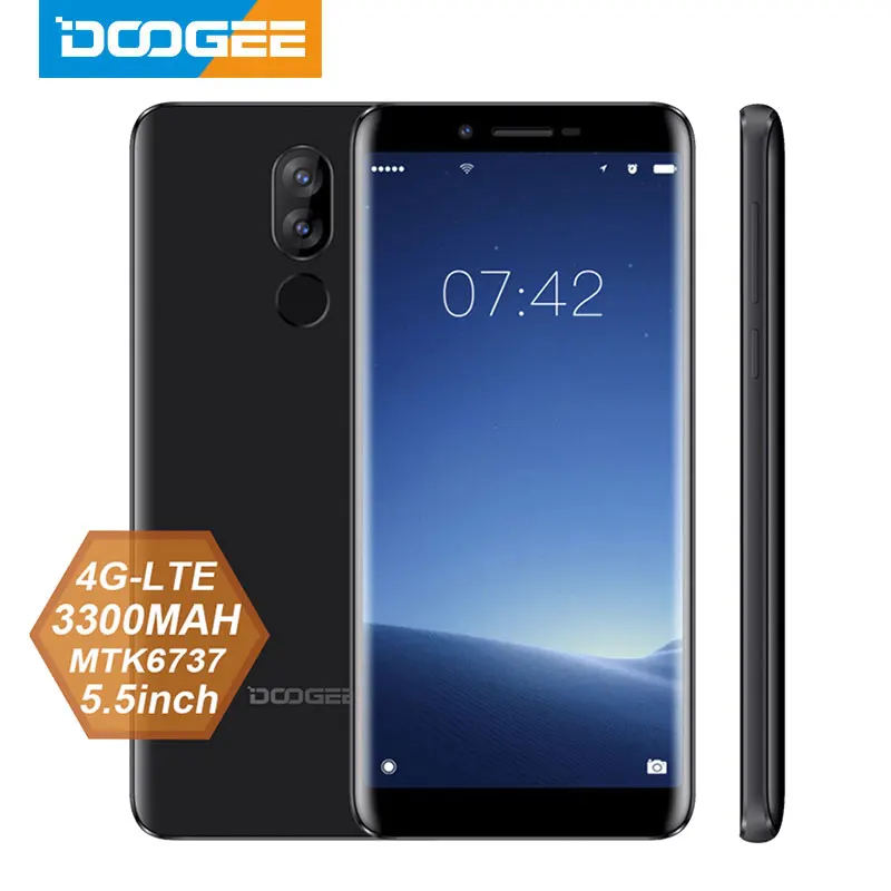 DOOGEE X60L смартфон с 5 5-дюймовым дисплеем четырёхъядерным процессором MTK6737 ОЗУ 2 Гб