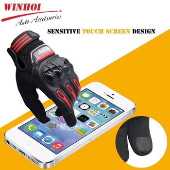 

Touch Screen Motorcycle Gloves Leather Summer Motorbike Gloves Waterproof Full Finger ATV Downhill Cycling Riding Racing Glove