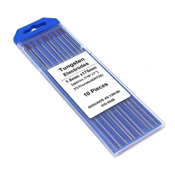 TIG Soudage Électrodes De Tungstène 2% Thorié (Rouge, WT20) 10 Pack2.4mm (3/32 ") 