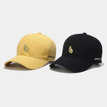

Hat women Korean avocado embroidered baseball cap men street trend peaked cap female summer student outdoor sun hat snapback