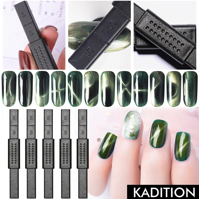 

KADITION Cat's Eye UV Gel for Nails Magnetic DIY Nail Design Wand 3D Magic Sticker 14 Types of Spectacular Magnet for Gradients