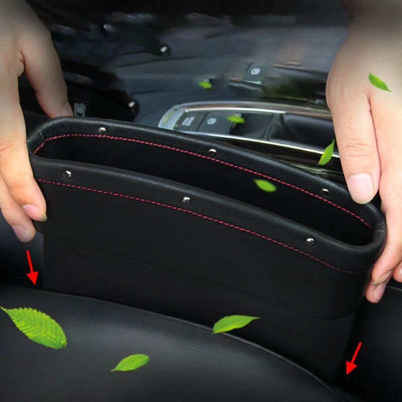 Автокресло щелевая карманы 3 цвета из искусственной кожи с защитой от протечек