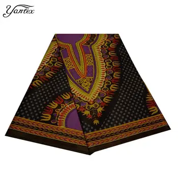 

YANTEX Ankara Prints African Wax Fabric 6 Yards Nigeria Ankara Veritable Wax Block Print Fabric Tissu Africain For Wedding Dress