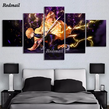 

Demon Slayer Kimetsu No Yaiba Anime 5 Pieces diy diamond painting Full Diamond embroidery mosaic Drill Home Decor MM074