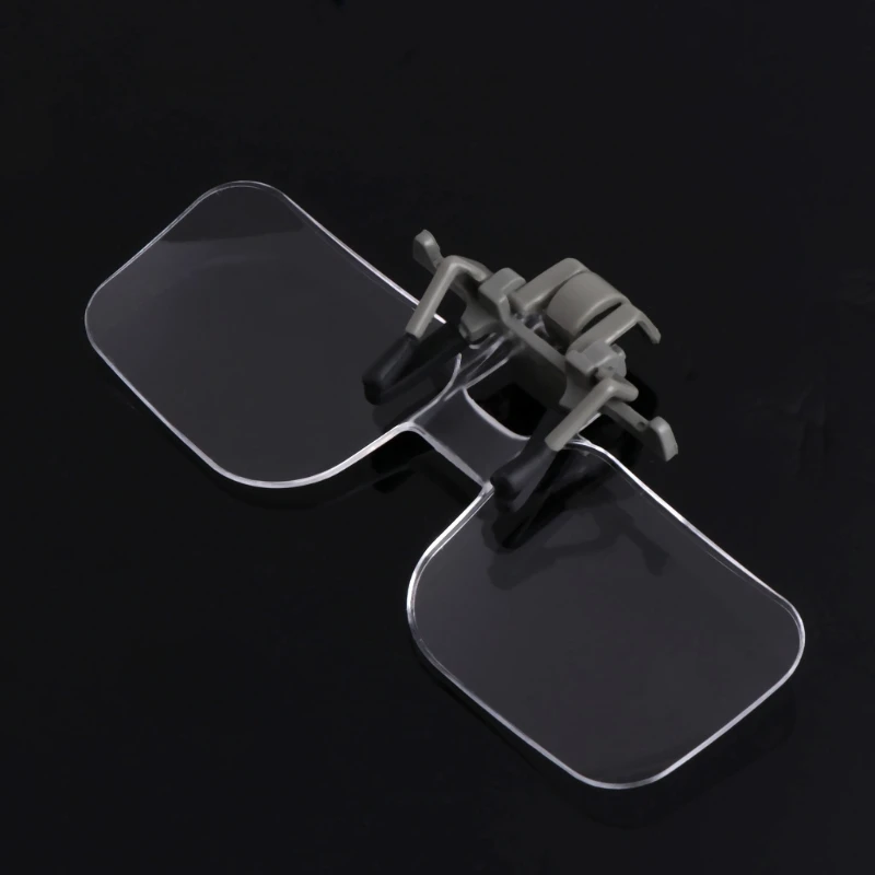 2X Glasses Style Magnifier Magnifying Glass with Clip for Reading