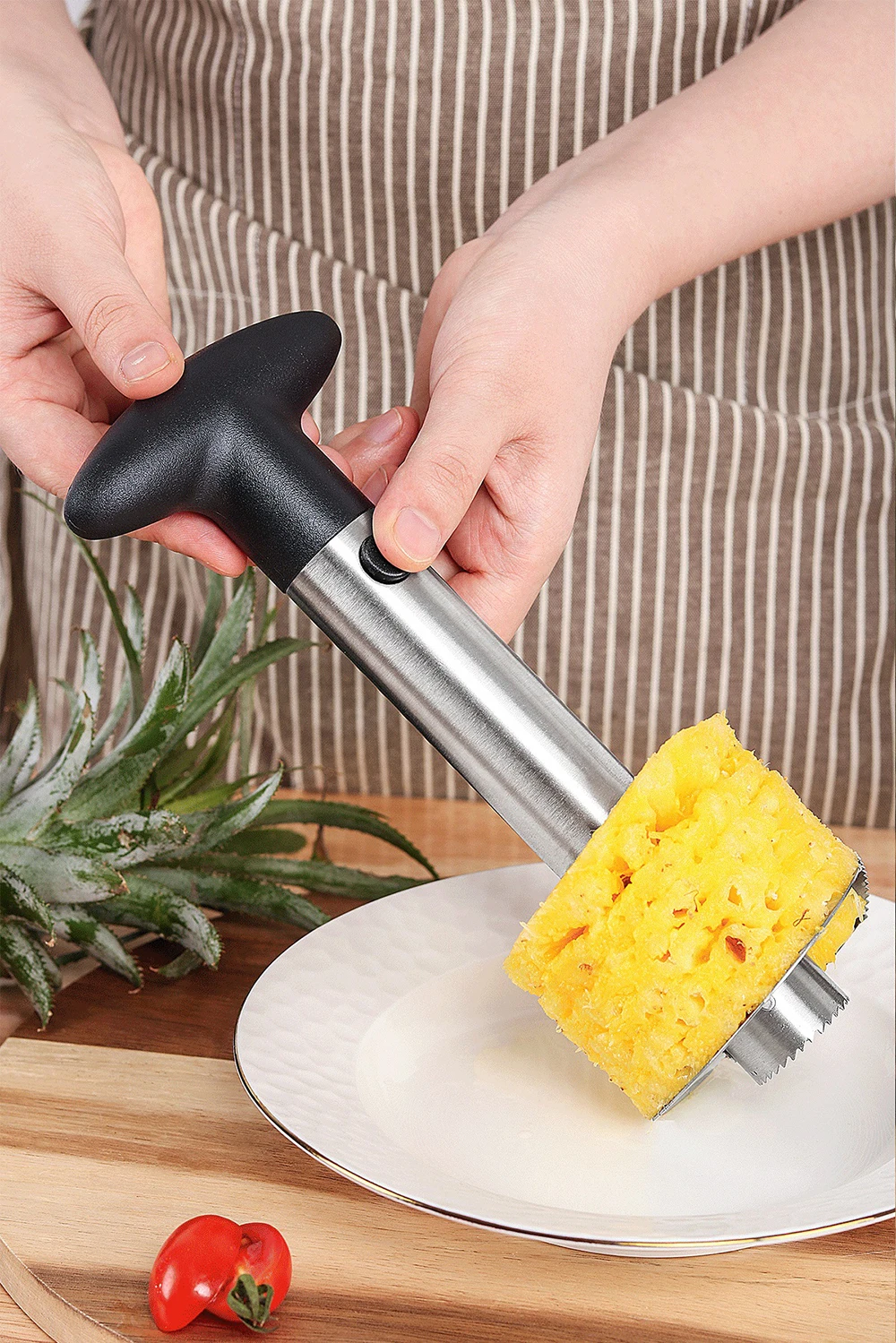 Découpeur Et éplucheur D'ananas En Acier Inoxydable - Coupe Ananas Facile Et Rapide
