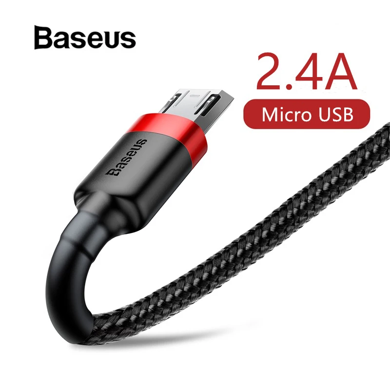 Кабель Micro Usb Baseus для зарядки Xiaomi Redmi Note 5 Pro samsung S7 Android, кабель Micro Usb для зарядки и передачи данных