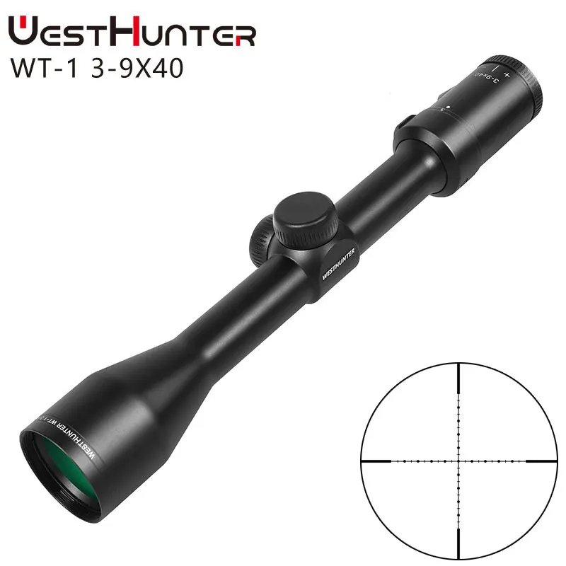 WESTHUNTER WT-1 3-9X40 компактный тактическая винтовка для охоты видеодатчик Mil-dot визир прицела Riflescope для стрельбы из воздушного пистолета