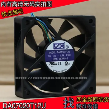 

Original AVC DA07020T12U 7cm CPU ball bearing fan 7020 4-wire temperature control large air volume cooler cooling fan