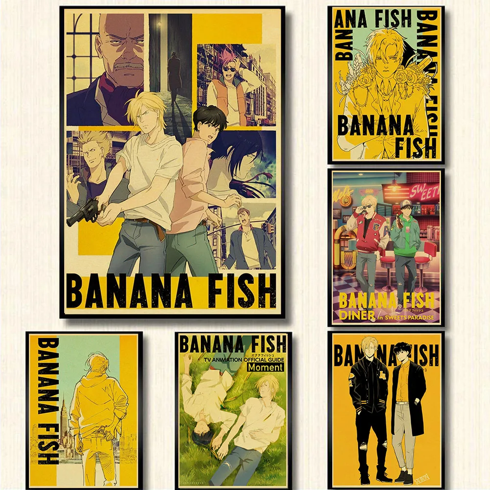Anime BANANA FISH Paintings  Retro Poster Painting Wall Poster Modern Art Poster Modern Home Room Decoration