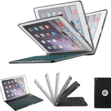 IPad Клавиатура чехол светодиодный с подсветкой iPad клавиатура с защитным чехлом чехол для iPad 6-го поколения/iPad 5-го поколения/iPad Air