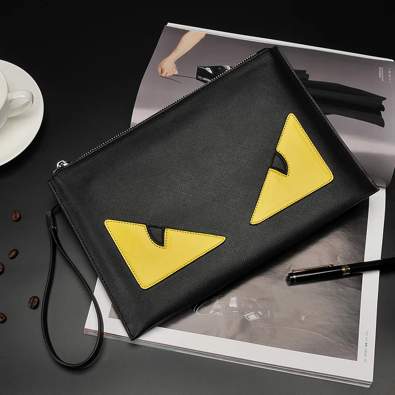 

2019 Hand Single Bag Handbag Shoulder Women's Singles Diagonal Monster Envelopes Personality Pu Zipper