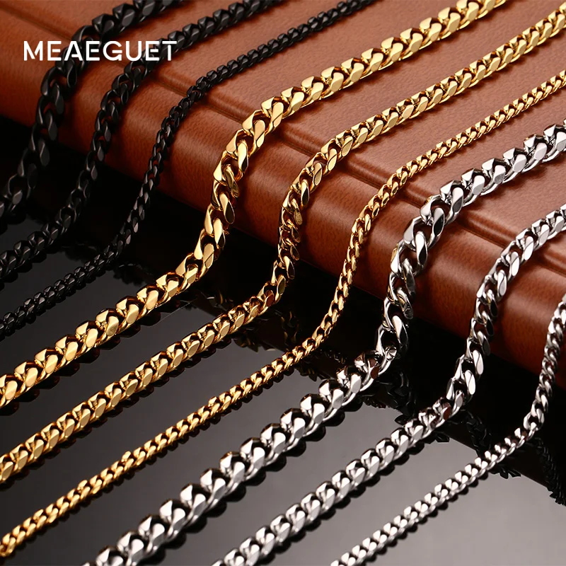 Мужская цепочка из нержавеющей стали 24/30 дюймов 3/5/7 мм|long chain necklace|chain necklacefashion necklace