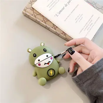 

For AirPods Case Hippopotamus Cover Wireless Earphone Case For Airpods 12