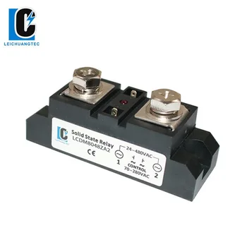 

80A SSR relay high power Industrial solid state relay AC to AC,zero-crossing SSR LeiChuang TEC new