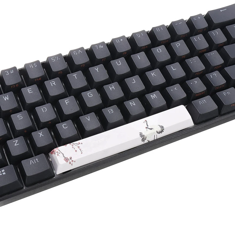 AAAJ-PBT Space Keycaps механическая клавиатура DIY Keycap(6.25U Space Keycap)-красно-коронный кран