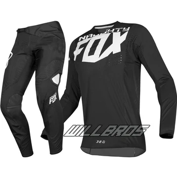 

2019 NAUGHTY FOX MX 180 Prizm Jersey Pants Motocross Racing Dirt bike Off Road Gear Set Red Blue